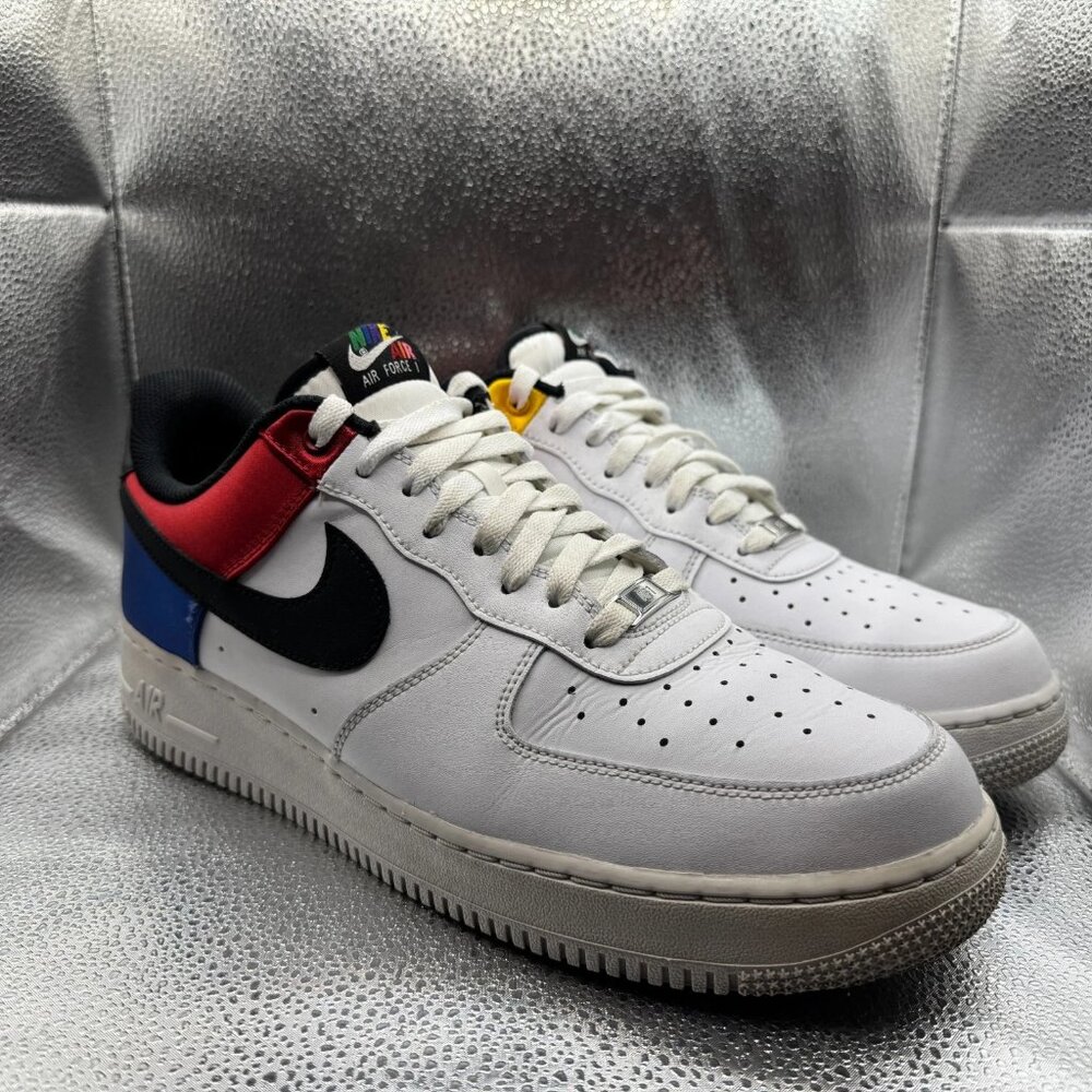 Size 12 Nike Air Force 1 '07 LV8 1 Low White Mens‎ Athletic Sneakers CW7010-100